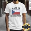 Alt Text: Premium Made In Czechoslovakia Czechia Flag T-Shirt featuring vibrant colors and a stylish design for proud Czech supporters.