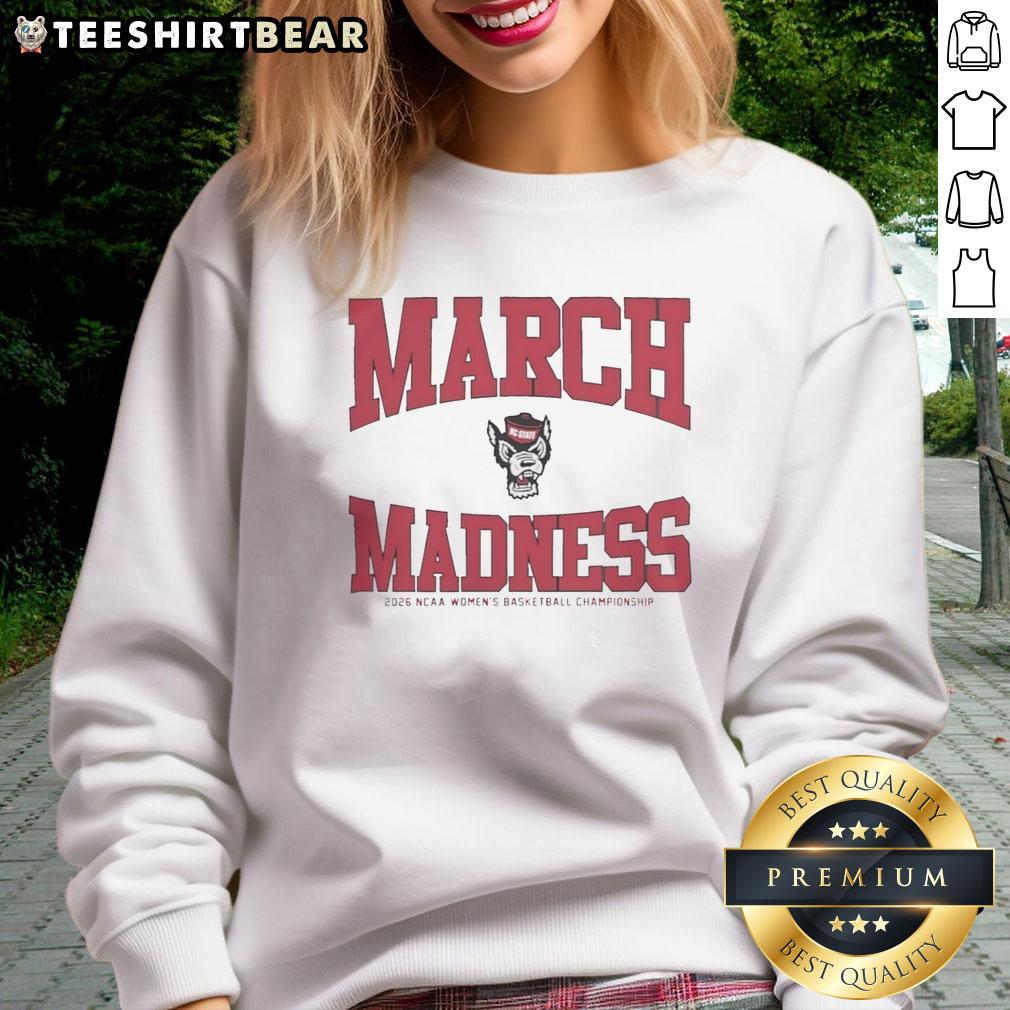 premium-nc-state-wolfpack-march-madness-2026-ncaa-womens-basketball-championship-sweatshirt Premium NC State Wolfpack March Madness 2026 NCAA Women's Basketball Championship sweatshirt in red and white.