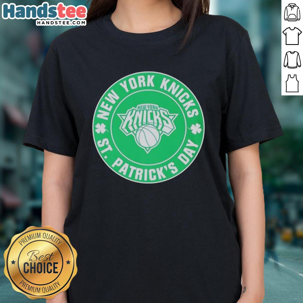 premium-new-york-knicks-st-patricks-day-shamrock-green-ladies-tee Alt Text: Premium New York Knicks St. Patrick's Day shamrock green ladies tee showcasing team spirit and festive style.