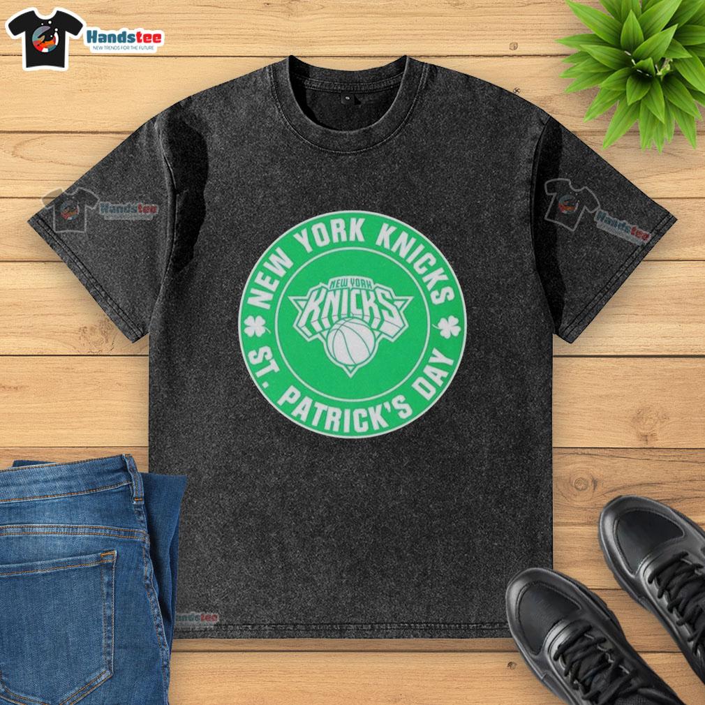premium-new-york-knicks-st-patricks-day-shamrock-green-washed-t-shirt Premium New York Knicks St. Patrick's Day shamrock green washed t-shirt featuring team logo and festive design.