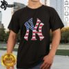 Premium New York Yankees Military Appreciation T-Shirt in red, white, and blue, showcasing team pride and patriotic spirit.