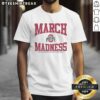 Alt Text: Premium Ohio State Buckeyes March Madness 2026 NCAA Women's Basketball Championship T-Shirt in red and white.