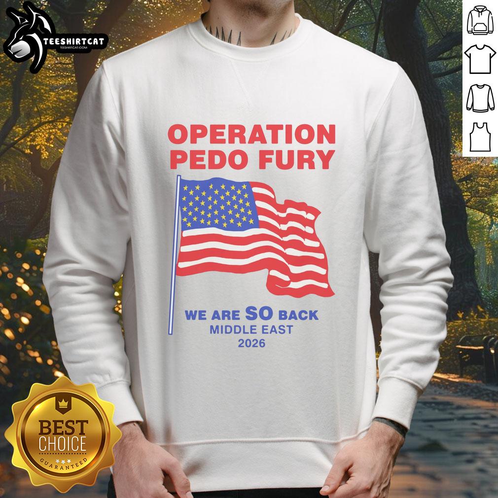 premium-operation-fury-we-are-so-back-sweatshirt Premium Operation Fury 'We Are So Back' sweatshirt featuring bold graphic design, perfect for casual wear and street style.