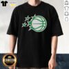 Premium Orlando Magic White Logo Patrick's Day T-Shirt featuring a vibrant team logo, perfect for basketball fans.