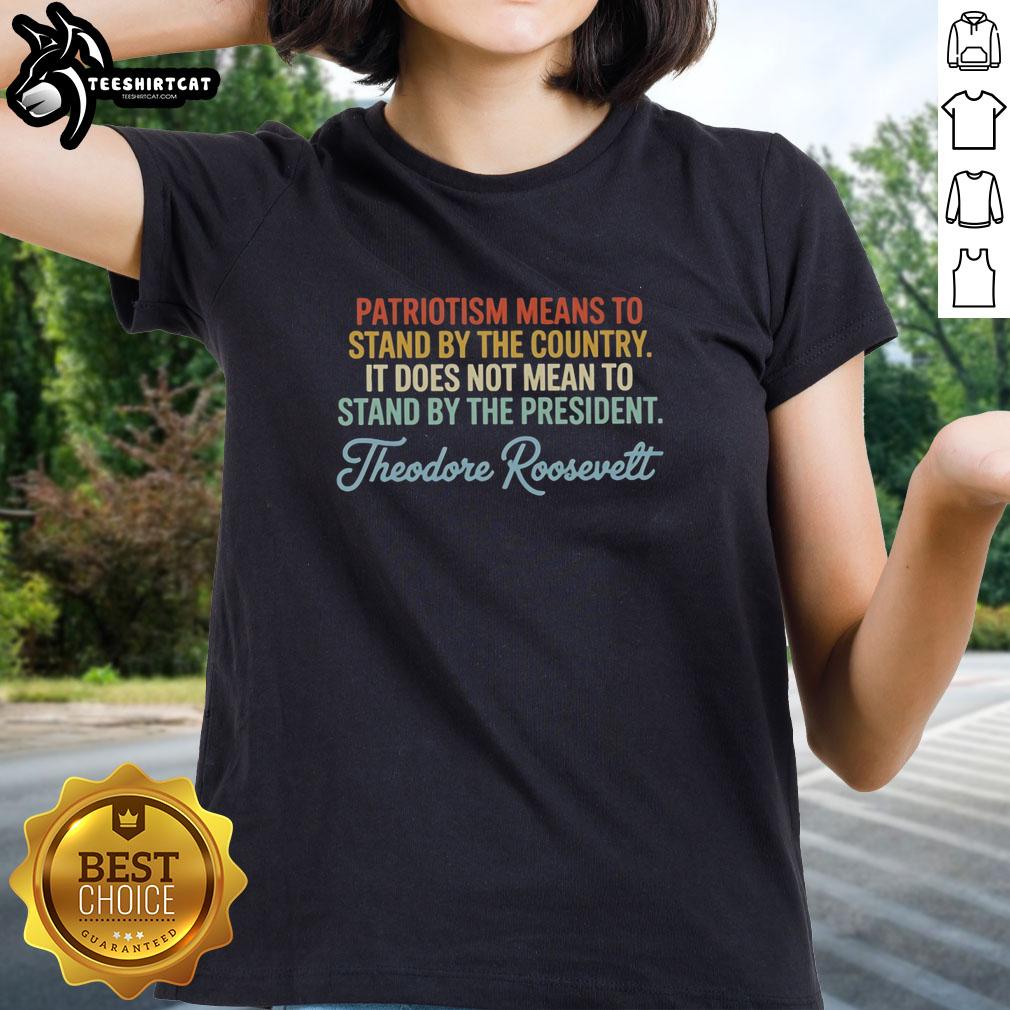 premium-patriotism-means-to-stand-by-the-country-ladies-tee Premium Patriotism Means to Stand by the Country Ladies Tee in red, featuring a bold patriotic graphic design.