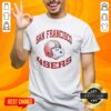 Premium San Francisco 49ers Snoopy Freedom 2026 logo T-shirt featuring vibrant graphics and comfortable fit for fans.