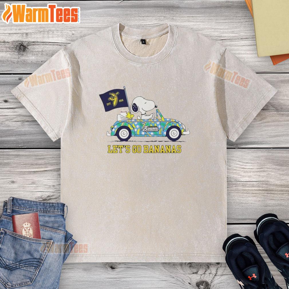 premium-snoopy-and-woodstock-driving-car-lets-go-savannah-bananas-washed-t-shirt Premium Snoopy And Woodstock Driving Car Let's Go Savannah Bananas T-Shirt - Image 6