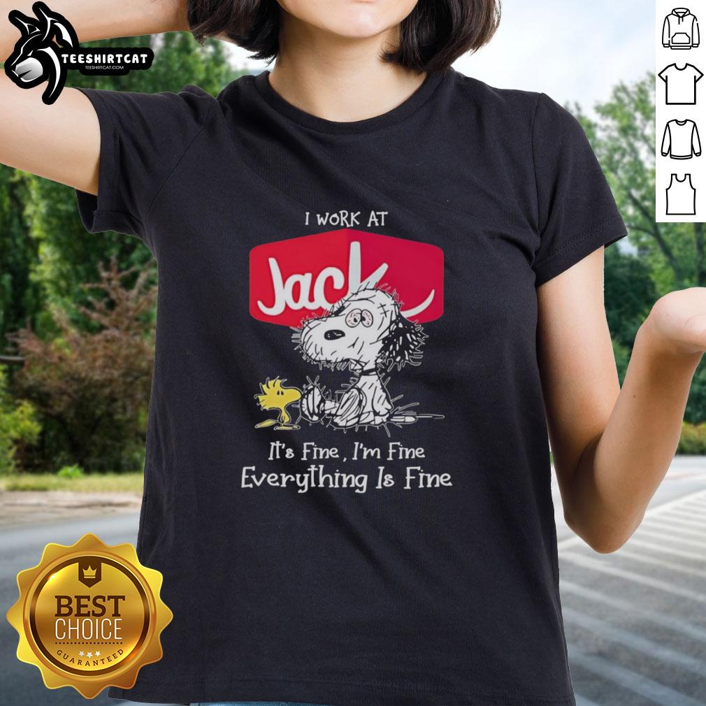 premium-snoopy-and-woodstock-x-jack-in-the-box-i-work-at-its-fine-im-fine-everything-is-fine-ladies-tee Premium Snoopy And Woodstock X Jack In The Box I Work At It's Fine I'm Fine Everything Is Fine T-Shirt - Image 3