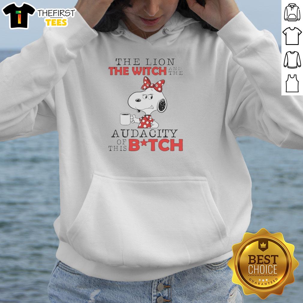 premium-snoopy-the-lion-the-witch-and-the-audacity-of-this-bitch-hoodie Premium Snoopy The Lion The Witch And The Audacity Of This Bitch T-Shirt - Image 2