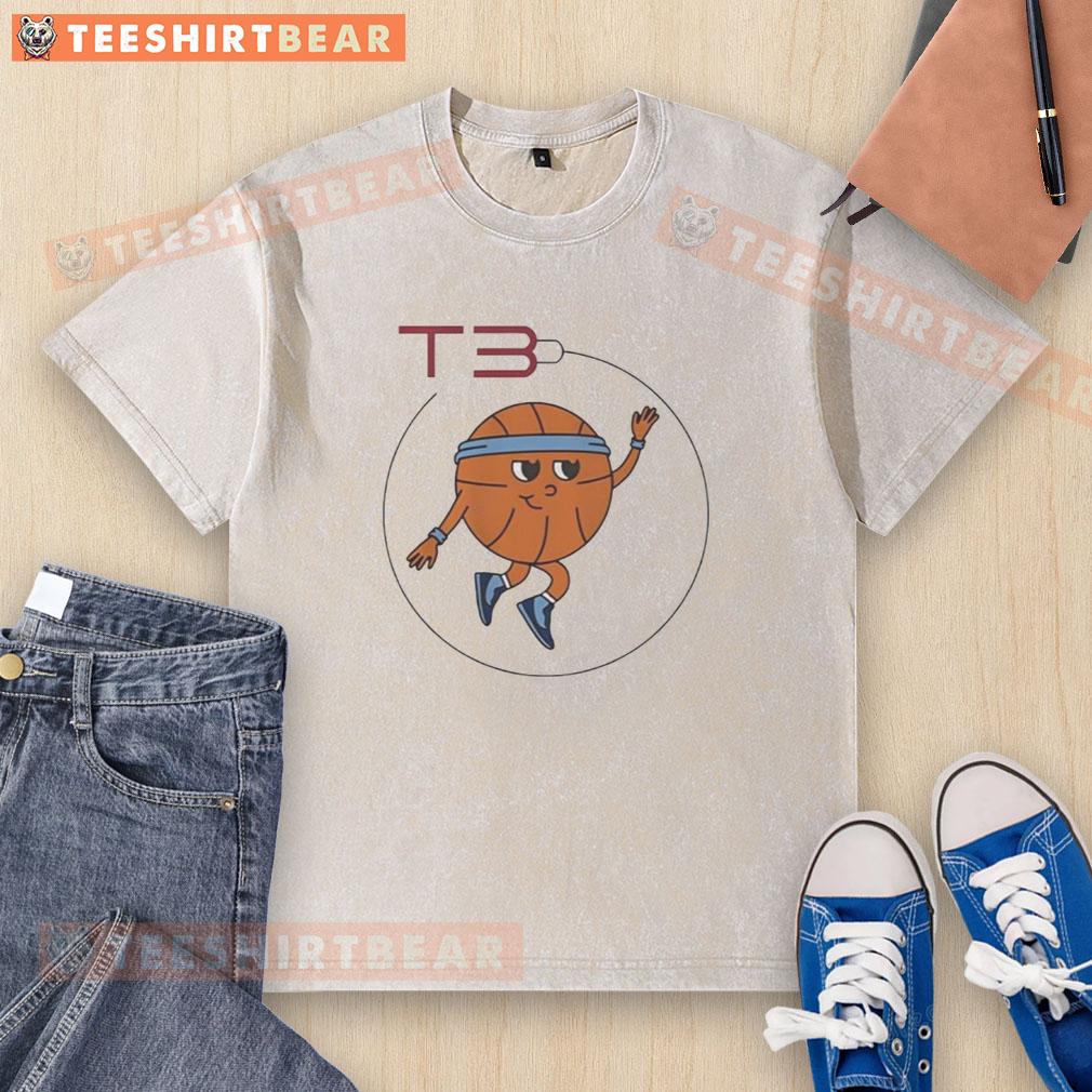 premium-t3-basketball-mascot-logo-washed-t-shirt Premium T3 Basketball Mascot Logo on a washed t-shirt, featuring a vibrant design perfect for sports enthusiasts.