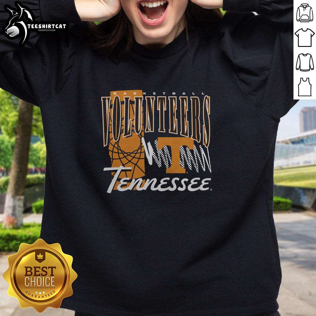 premium-tennessee-volunteers-basketball-graphic-sweatshirt Alt Text: Premium Tennessee Volunteers basketball graphic sweatshirt featuring vibrant team colors and logo design.