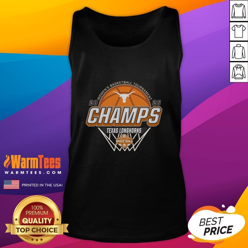 premium-texas-longhorns-blue-84-2026-sec-womens-basketball-tournament-champions-locker-room-tank-top Alt Text: Premium Texas Longhorns Blue 84 tank top celebrating 2026 SEC Women's Basketball Tournament champions in the locker room.