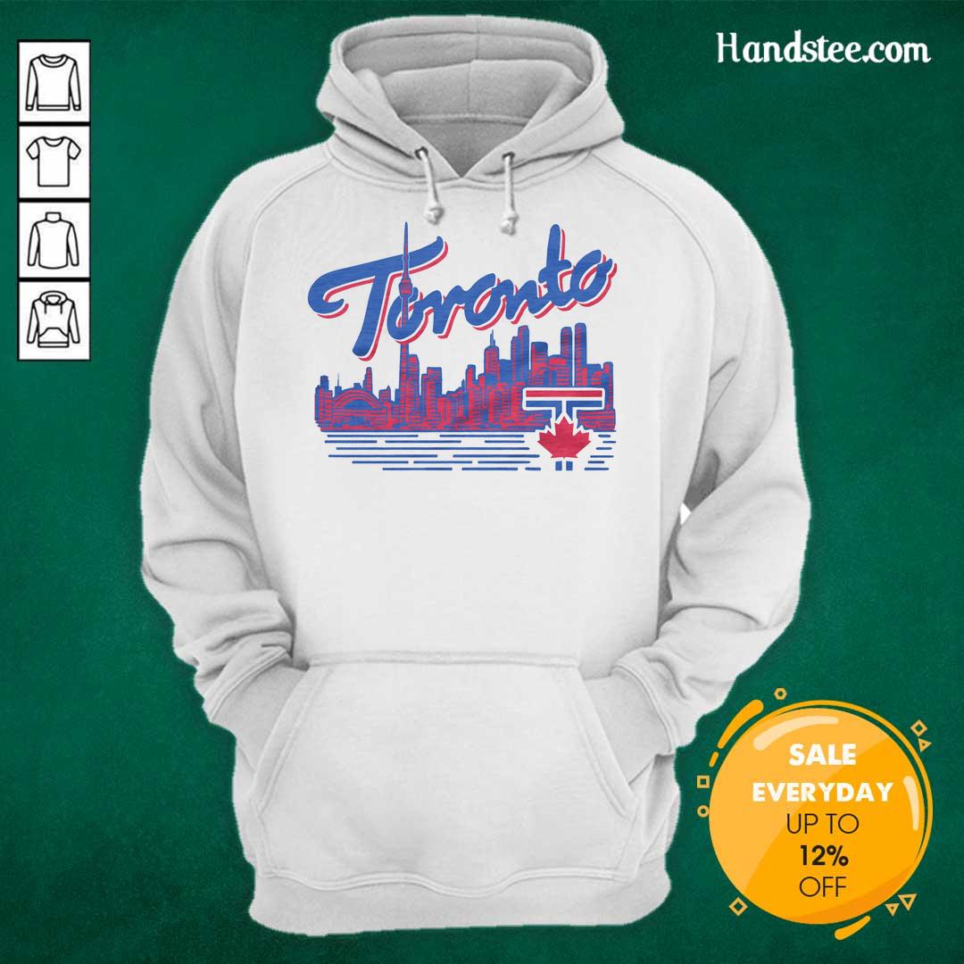 premium-toronto-blue-jays-city-skyline-homage-hoodie Premium Toronto Blue Jays City Skyline Homage Hoodie featuring a stylish design for fans of the team and the city.