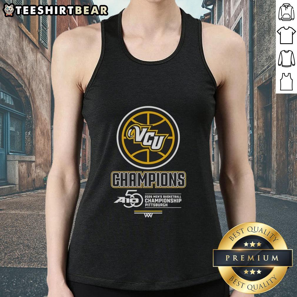 premium-vcu-2026-mens-basketball-championship-pittsburgh-tank-top Alt Text: Premium VCU 2026 Men's Basketball Championship tank top featuring team colors and logo, perfect for game day attire.
