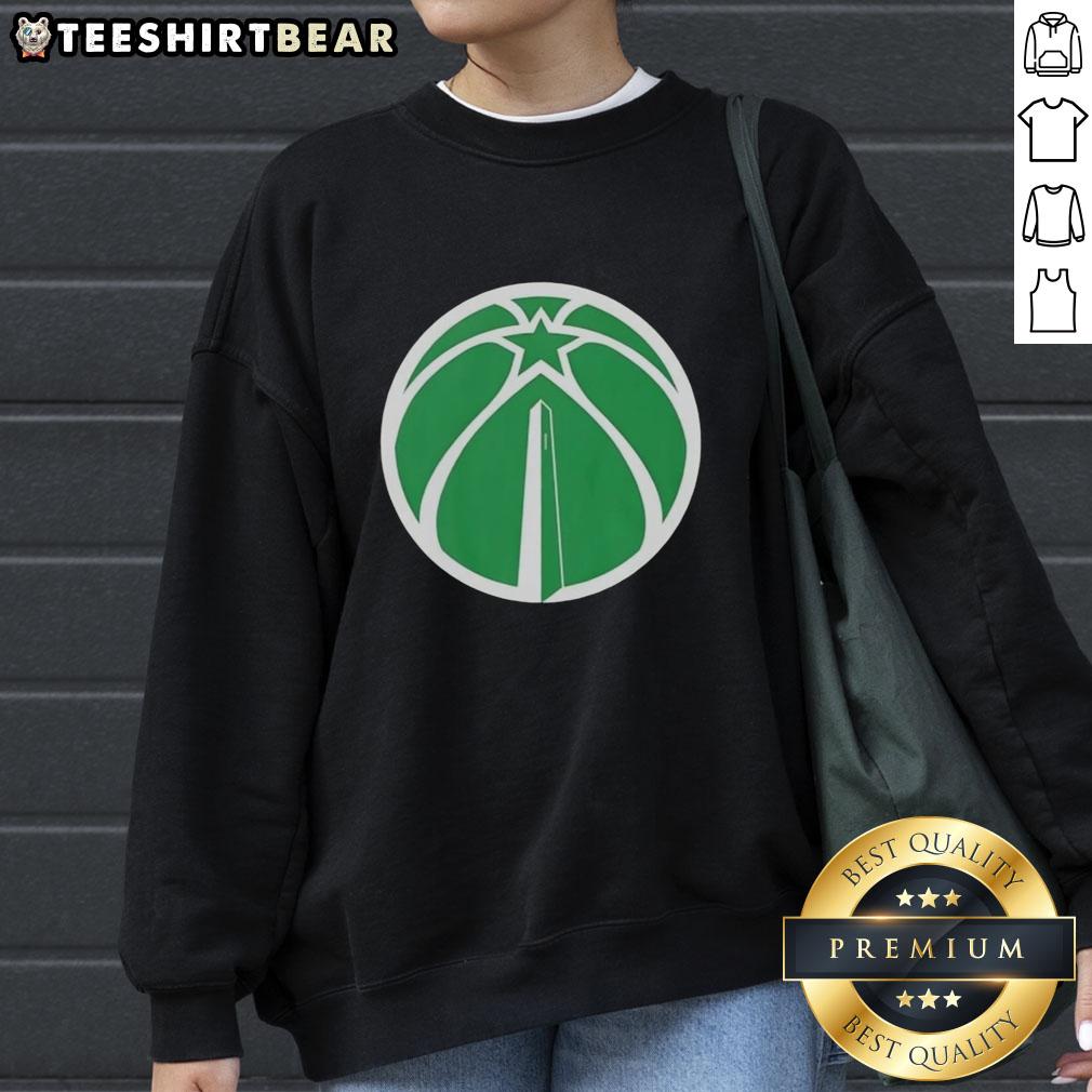 premium-washington-wizards-white-logo-patricks-day-sweatshirt Premium Washington Wizards white logo sweatshirt for St. Patrick's Day, featuring a stylish design perfect for fans.