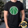 Alt Text: Premium Washington Wizards White Logo Patrick's Day T-Shirt featuring a vibrant team logo, perfect for basketball fans.