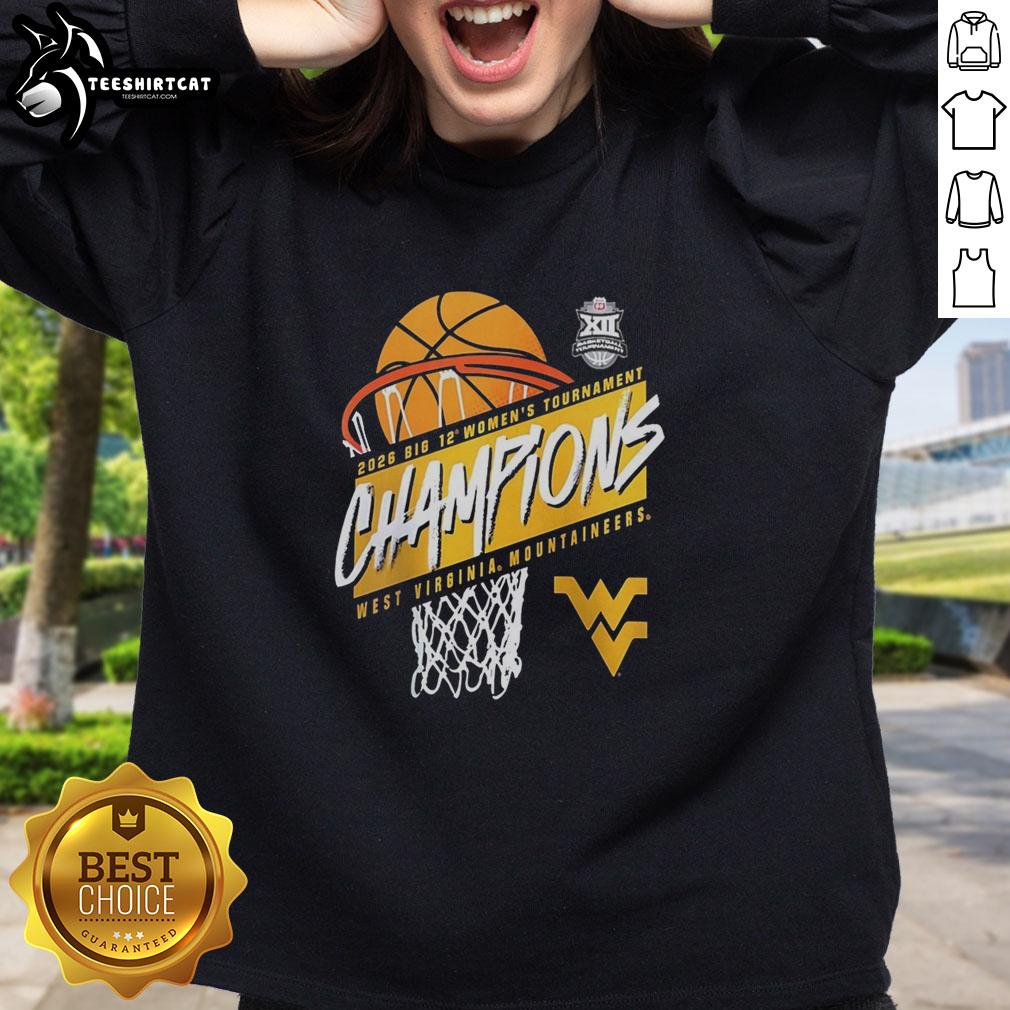 premium-west-virginia-mountaineers-2026-big-12-womens-basketball-tournament-champions-sweatshirt Premium West Virginia Mountaineers 2026 Big 12 Women's Basketball Tournament Champions Sweatshirt, stylish team apparel.