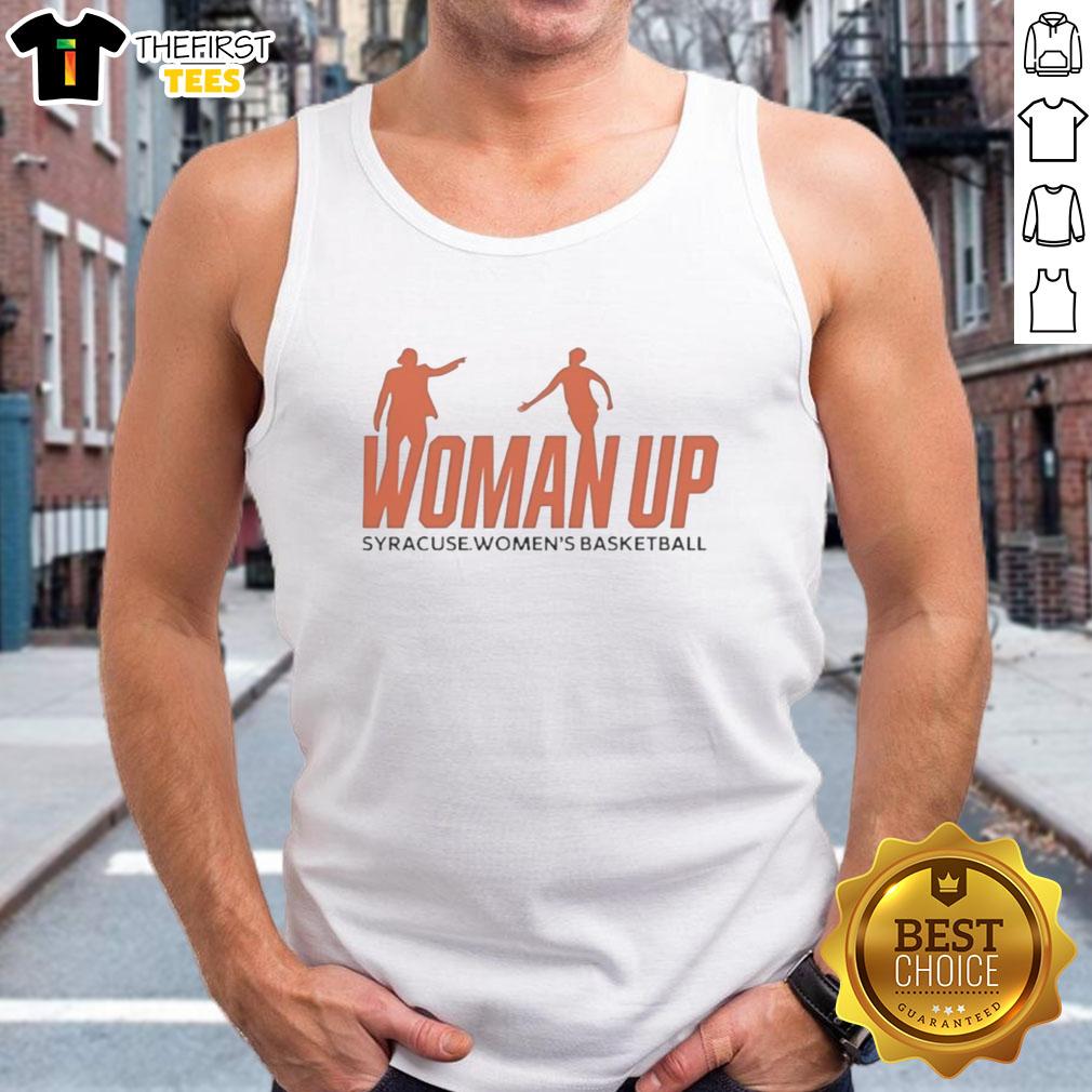 premium-woman-up-syracuse-womens-basketball-tank-top Alt Text: Premium Syracuse Women's Basketball tank top featuring stylish design for female fans and athletes.