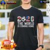 Pretty 2026 World Cup football T-shirt featuring 'The World Is Coming Home' design, perfect for soccer fans.