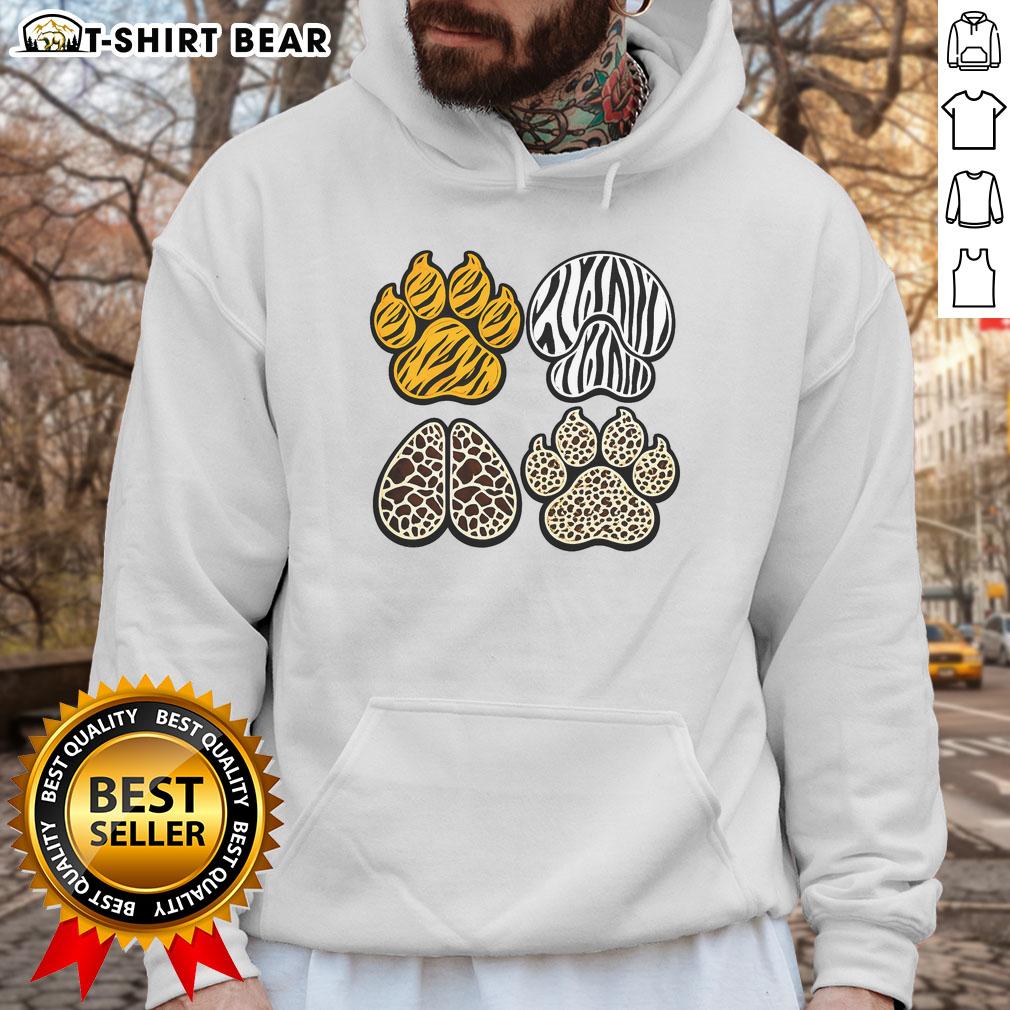 Pretty Animal Print Paws Hoodie Cozy Pretty Animal Print Paws Hoodie featuring a stylish design and soft fabric, perfect for animal lovers.