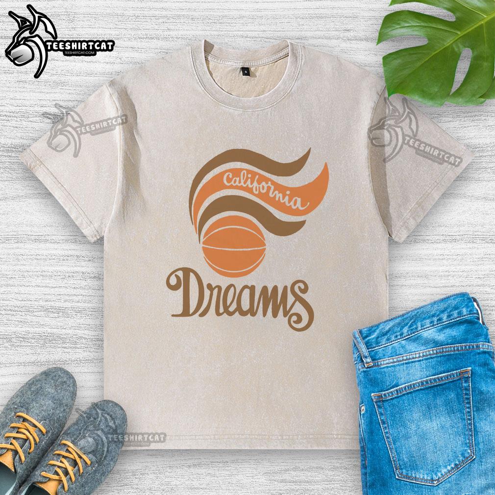 pretty-california-dreams-washed-t-shirt Pretty California Dreams washed t-shirt in soft fabric, featuring a stylish graphic design, perfect for casual wear.