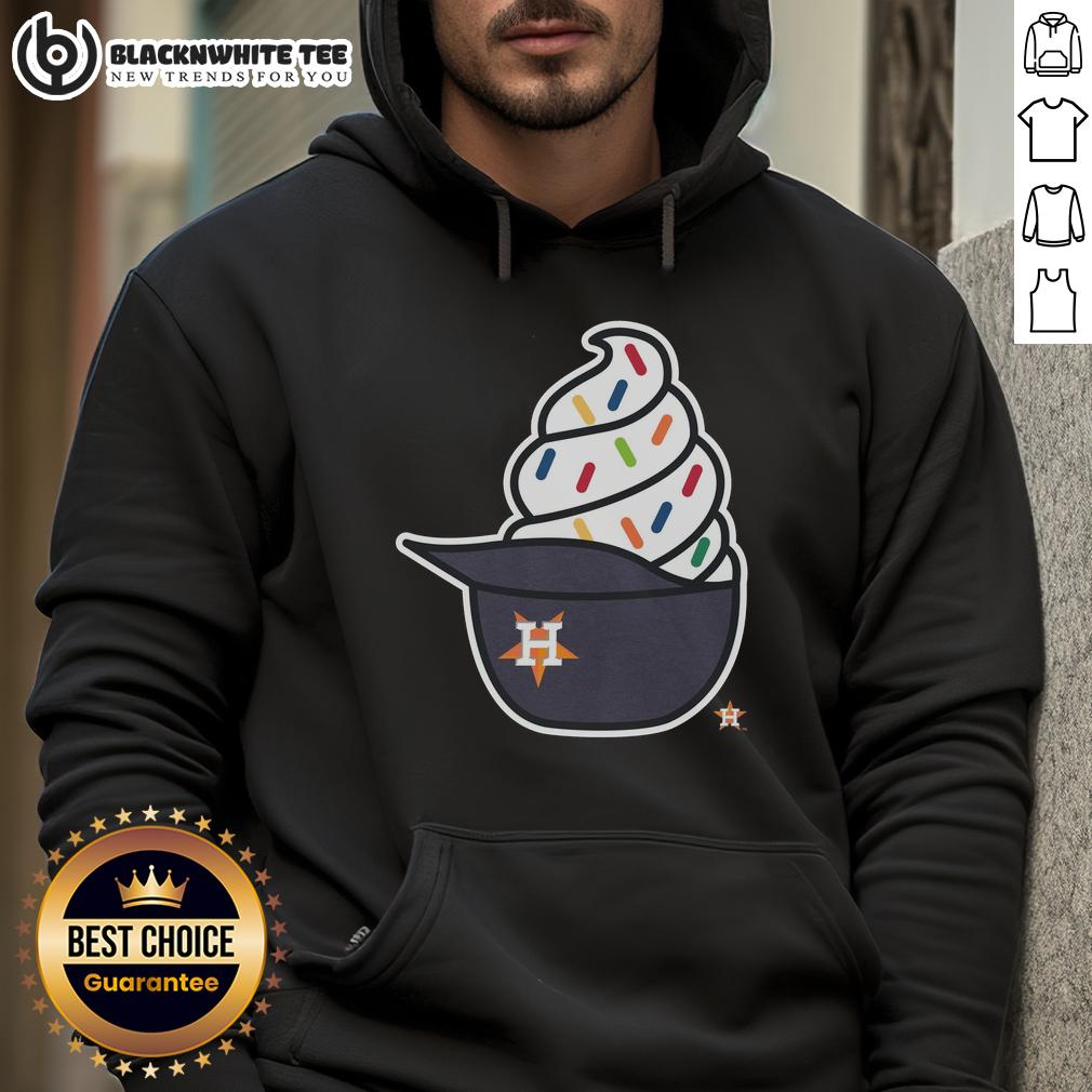 Pretty Houston Astros Ice Cream Hoodie Stylish Houston Astros ice cream hoodie featuring vibrant colors and team logo, perfect for fans and warm weather.