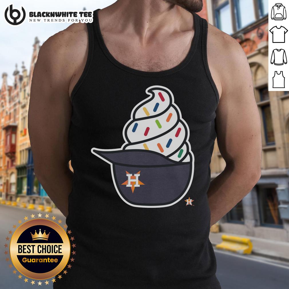 Pretty Houston Astros Ice Cream Tank Top Stylish Pretty Houston Astros ice cream tank top for summer, featuring vibrant colors and a trendy design.
