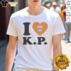 Alt Text: Pretty heart-shaped I Love Karlyn Pickens 23 Tennessee Lady Volunteers Softball T-shirt design.