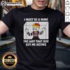 Alt Text: Pretty I Must Be A Mime The Way That Box Got Me Acting T-Shirt design featuring playful graphics and vibrant colors.