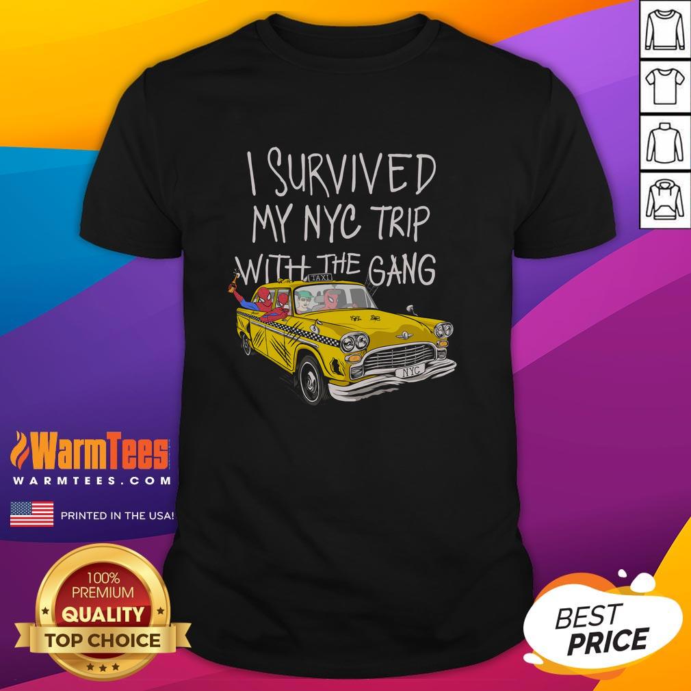 pretty-i-survived-my-nyc-trip-with-the-gang-spider-perks-t-shirt Alt Text: Pretty I Survived My NYC Trip with the Gang Spider Perks T-Shirt design featuring vibrant graphics and text.