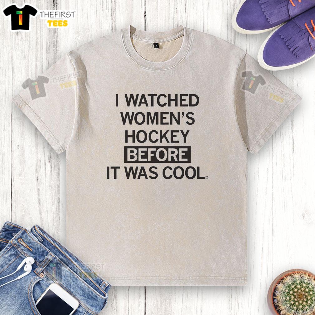 pretty-i-watched-womens-hockey-before-it-was-cool-washed-t-shirt Alt Text: Pretty I Watched Women's Hockey Before It Was Cool washed t-shirt featuring a trendy design for hockey fans.