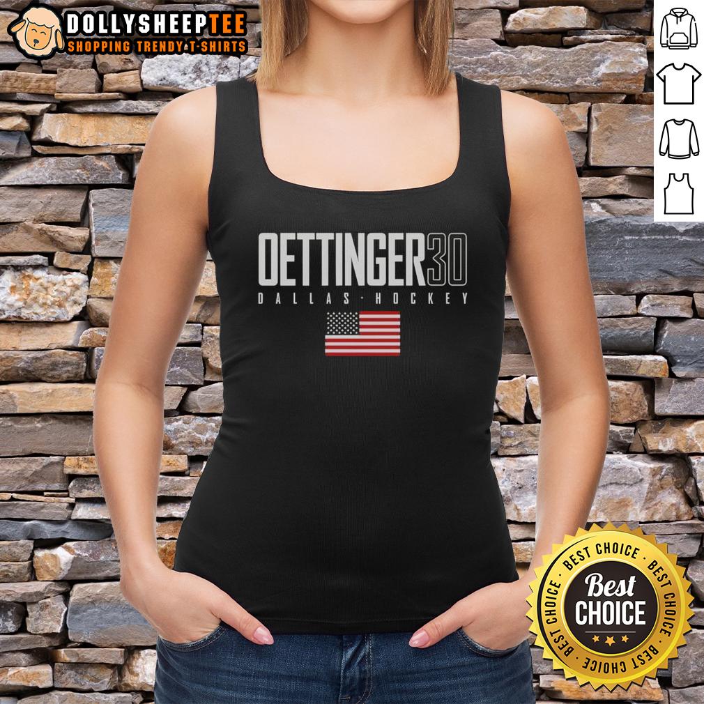 Pretty Jake Oettinger Dallas Stars Usa Flag Elite Tank Top Pretty Jake Oettinger in Dallas Stars USA Flag Elite Tank Top, showcasing team pride and style.