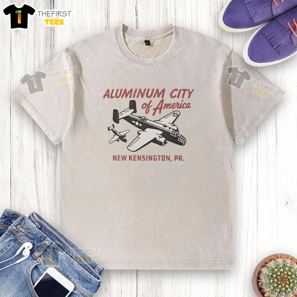pretty-north-american-b-25-mitchell-aluminum-city-of-america-new-kensington-pa-washed-t-shirt Pretty North American B-25 Mitchell washed t-shirt featuring the City of America design from New Kensington, PA.