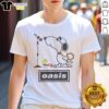 Pretty Oasis Snoopy and Woodstock T-shirt featuring a vibrant design of beloved characters in a relaxing setting.