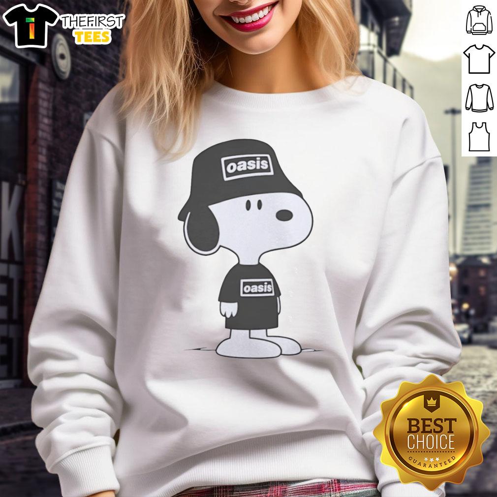 pretty-oasis-snoopy-sweatshirt Pretty Oasis Snoopy sweatshirt featuring a colorful graphic of Snoopy in a cozy design, perfect for casual wear.