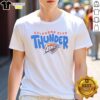Alt Text: Pretty Oklahoma City Thunder Bubble T-Shirt featuring vibrant colors and stylish design for fans.
