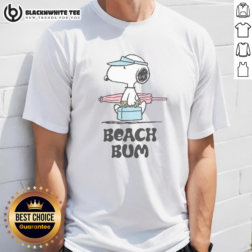 Pretty Peanuts Beach Bum Snoopy T Shirt Pretty Peanuts Beach Bum Snoopy T-Shirt featuring Snoopy in beach attire, perfect for summer fun and casual outings.