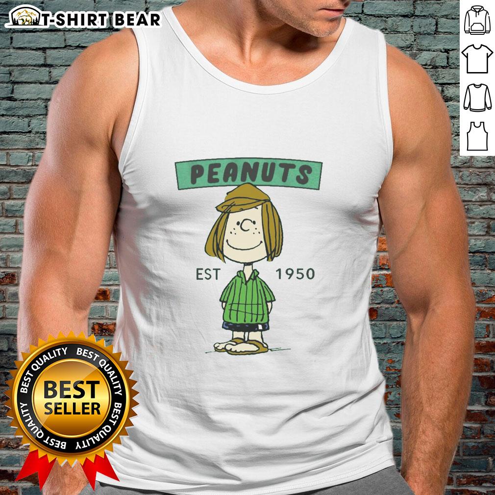Pretty Peanuts Peppermint Patty Est 1950 Tank Top Pretty Peanuts Peppermint Patty Est 1950 tank top featuring a vibrant design inspired by classic comic characters.