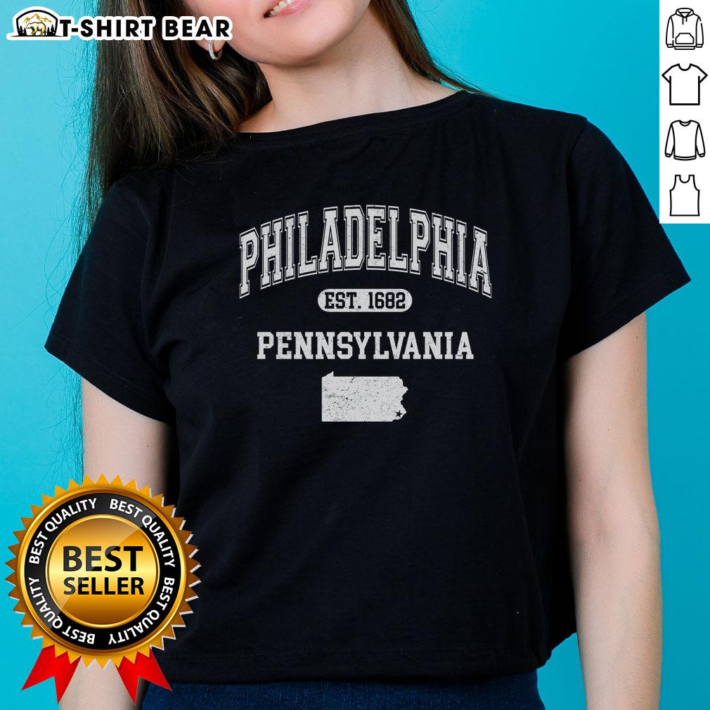Pretty Philadelphia Pennsylvania Est 1682 Varsity Ladies Tee Pretty Philadelphia Pennsylvania Est 1682 Varsity Ladies Tee featuring a stylish design and vibrant colors for casual wear.