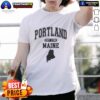 Pretty Portland Maine Est 1786 varsity t-shirt featuring bold graphics and a classic design for stylish locals and visitors.