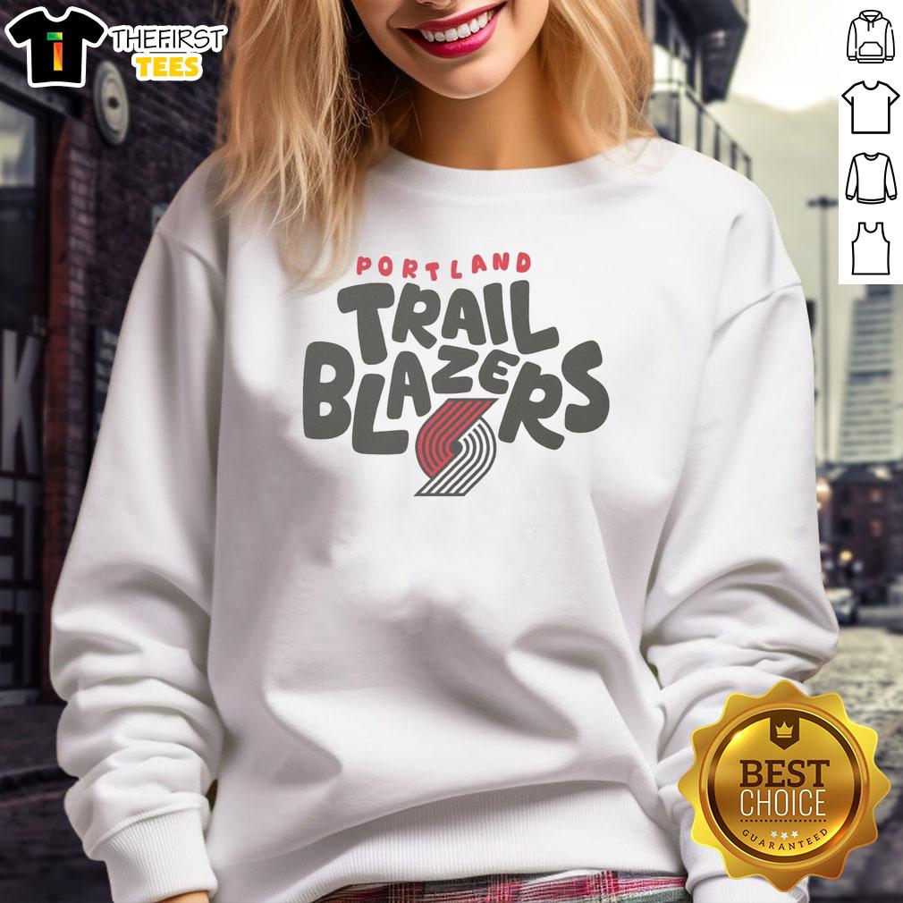 pretty-portland-trail-blazers-bubble-sweatshirt Pretty Portland Trail Blazers bubble sweatshirt featuring team colors and logo, perfect for fans and casual wear.
