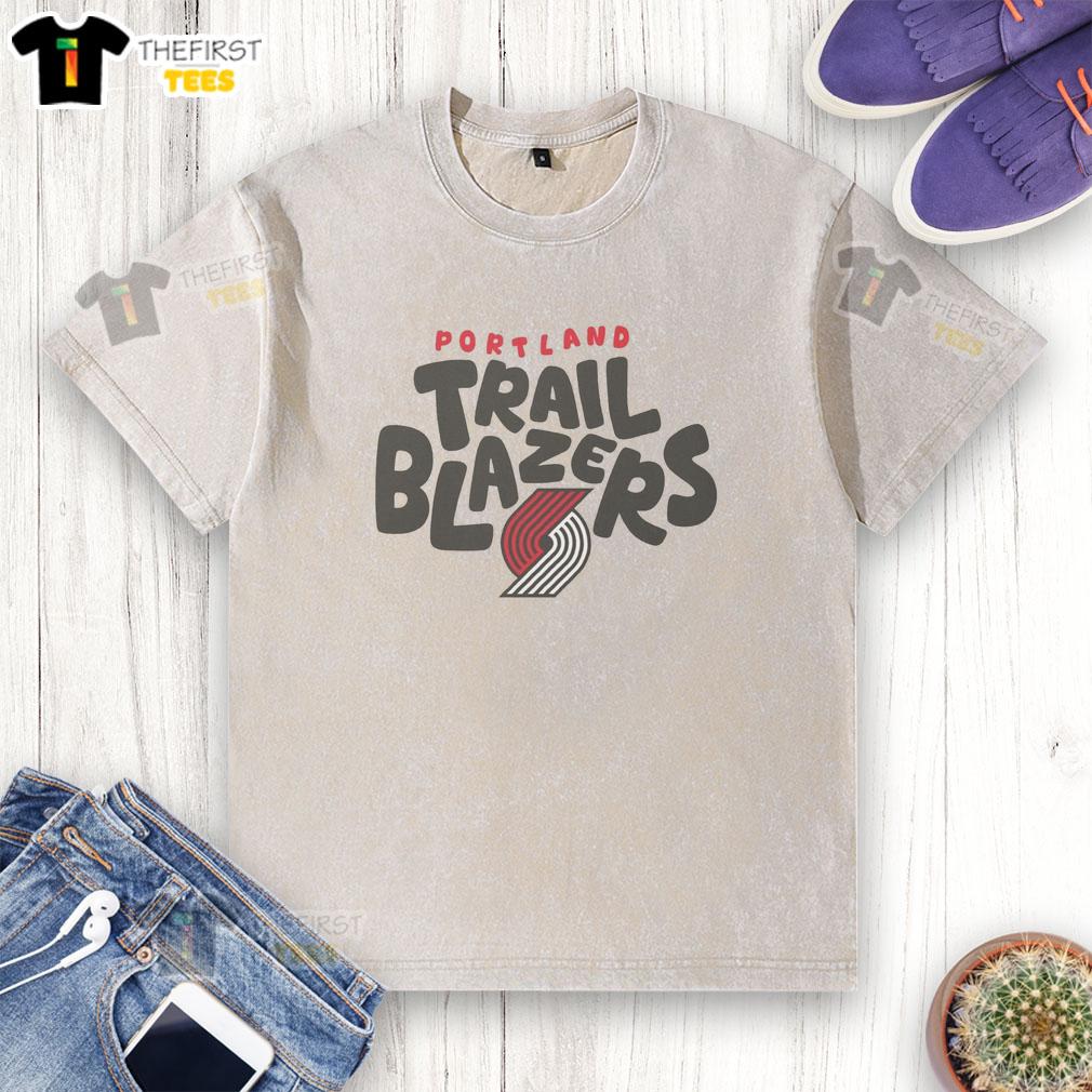 pretty-portland-trail-blazers-bubble-washed-t-shirt Pretty Portland Trail Blazers bubble washed t-shirt featuring vibrant colors and team logo, perfect for fans.
