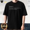 Pretty Religion T-shirt featuring 'The Cause And Solution To Life's Problems' design, perfect for casual wear.