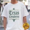 Pretty Texas Longhorns St. Patrick's Day T-shirt featuring a vibrant green design and festive shamrock accents.