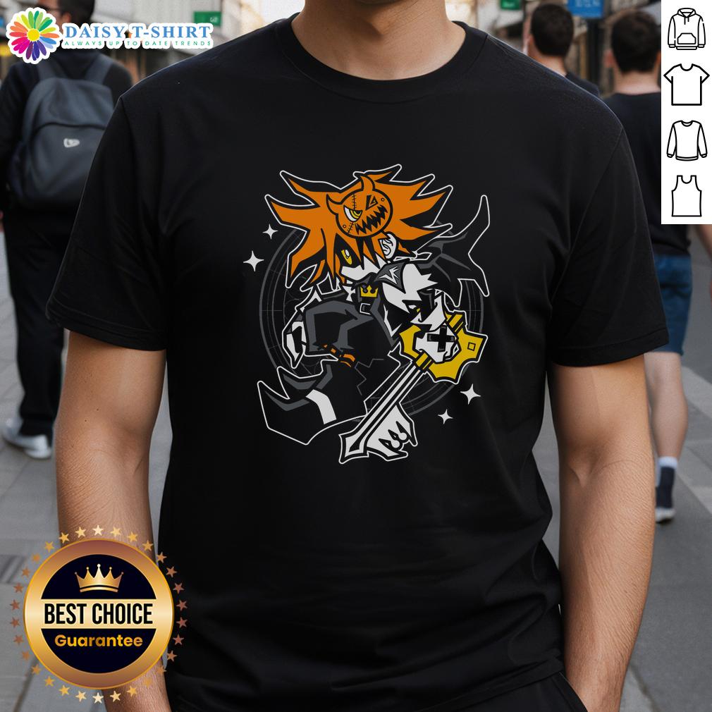 Pretty Trick Of The Treat Kingdom Hearts T Shirt Pretty Trick Of The Treat Kingdom Hearts T-Shirt featuring vibrant Halloween-themed graphics and iconic characters.