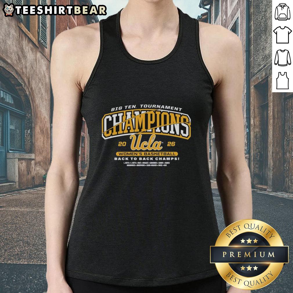 pretty-ucla-bruins-womens-basketball-big-ten-tournament-champions-2026-tank-top Pretty UCLA Bruins women's basketball Big Ten Tournament champions 2026 tank top featuring vibrant team colors and logo.