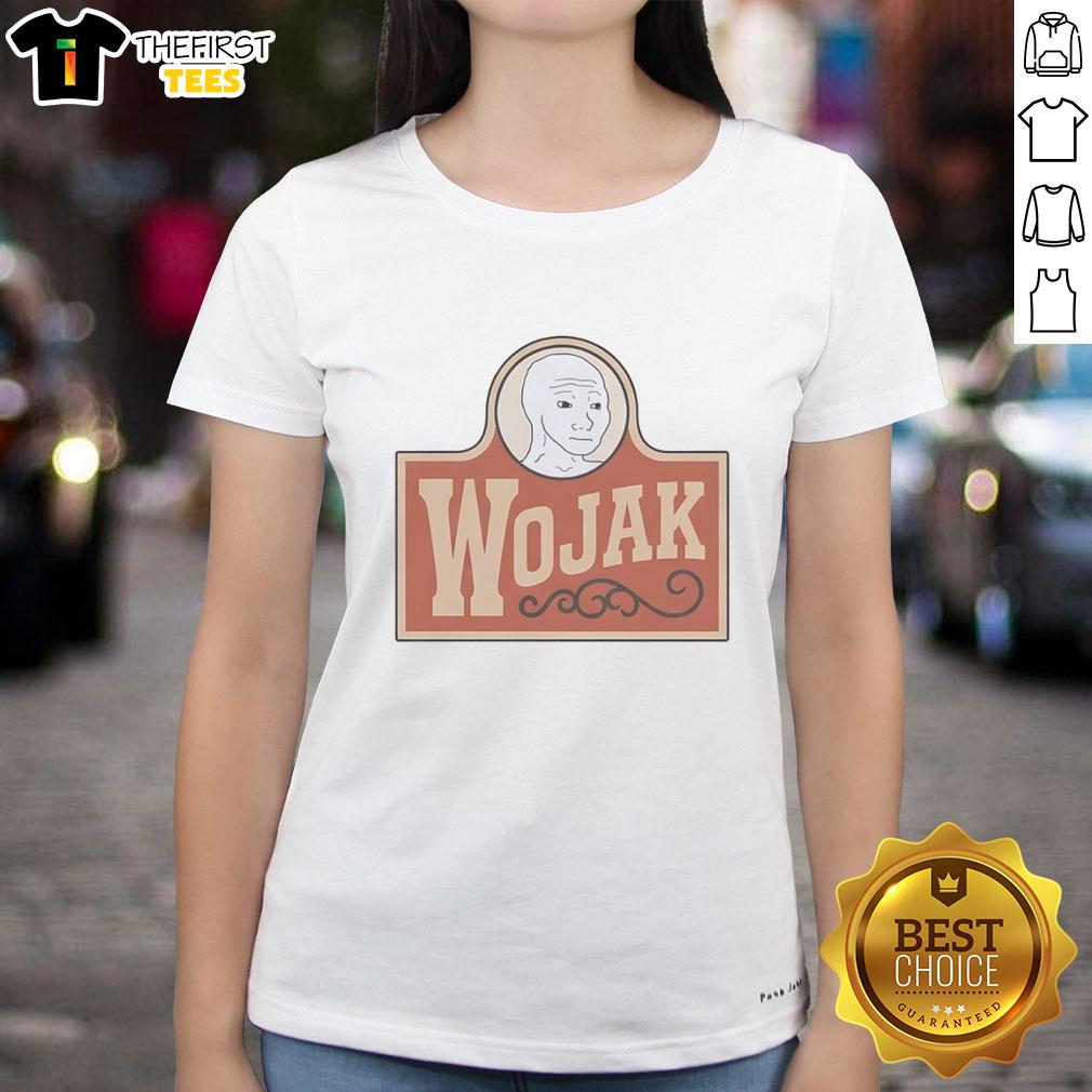 pretty-wojak-meme-character-ladies-tee Pretty Wojak meme character displayed on a stylish ladies' tee, perfect for casual wear and meme enthusiasts.