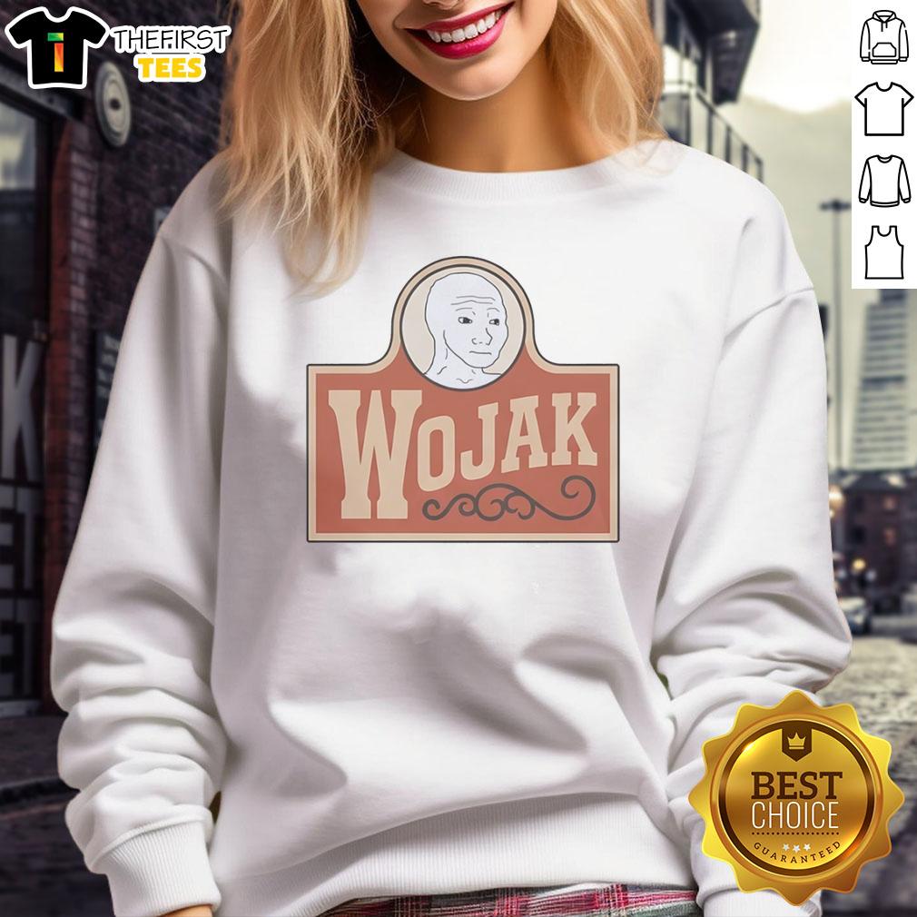 pretty-wojak-meme-character-sweatshirt Pretty Wojak meme character sweatshirt featuring a colorful design, perfect for meme lovers and casual wear enthusiasts.
