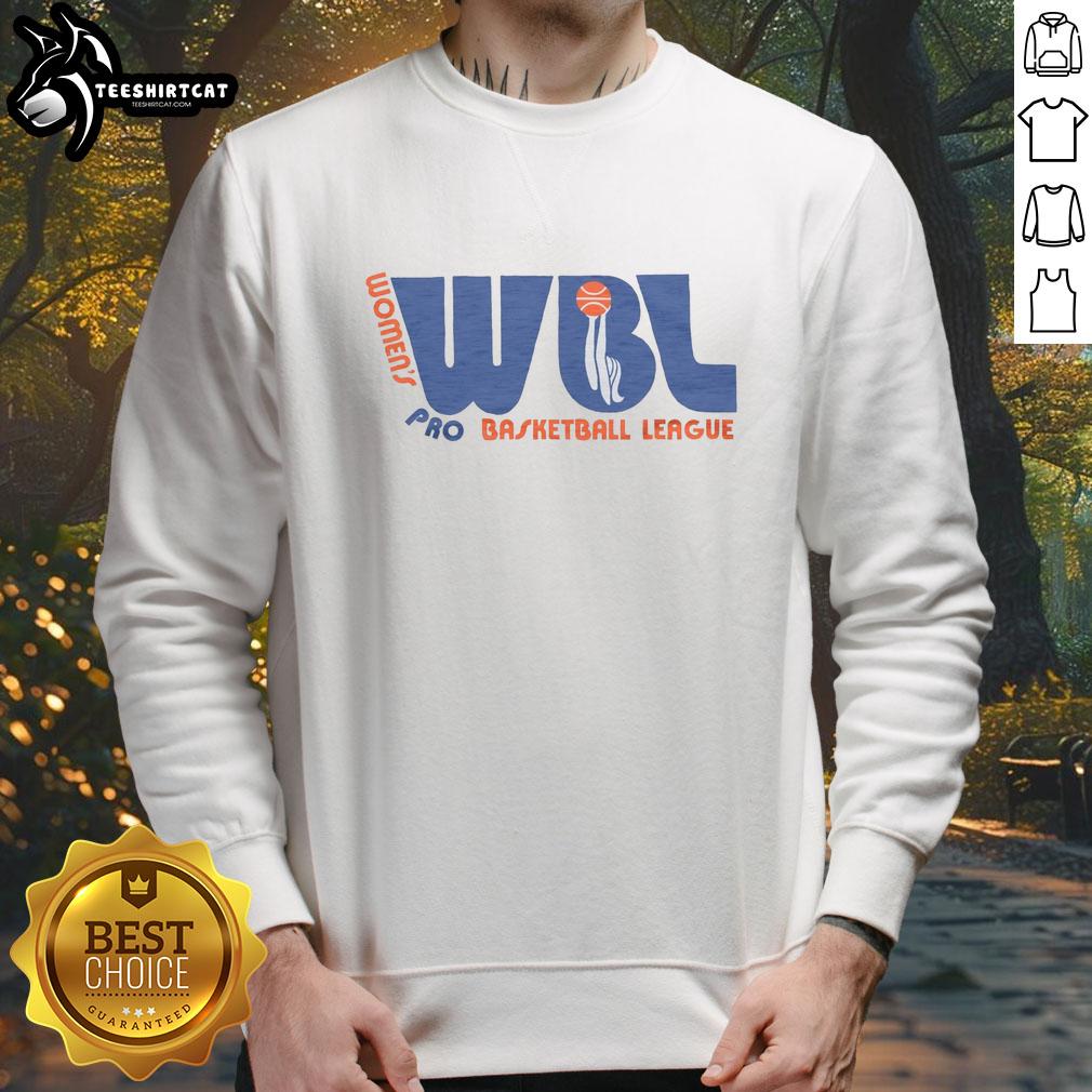 pretty-womens-pro-basketball-league-logo-sweatshirt Alt Text: Stylish sweatshirt featuring the Pretty Women's Pro Basketball League logo, perfect for fans and players alike.
