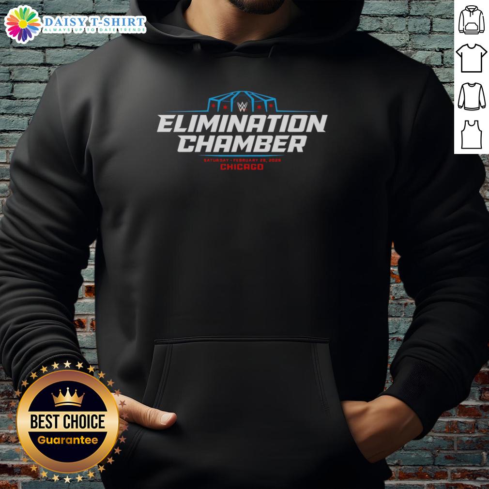Pretty Wwe Elimination Chamber 2026 Chicago Logo Hoodie Alt Text: Stylish WWE Elimination Chamber 2026 Chicago logo hoodie featuring bold graphics and a comfortable fit.